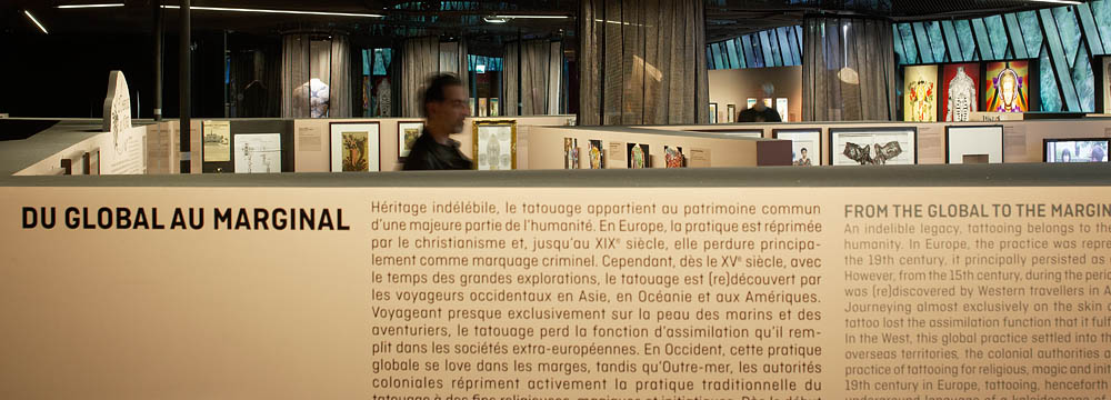 Tatoueurs, Tatoués, Musée du Quai Branly, Projectiles, Paris, 2014
