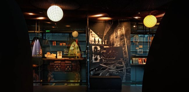 Tiki Pop, Musée du Quai Branly, Projectiles, Paris, 2014