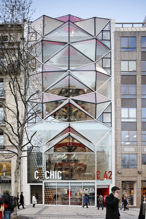 C42” Citroen showroom by Manuelle Gautrand Architecture, Paris